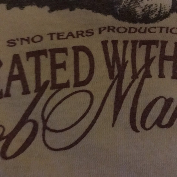 Vintage cream t-shirt 100% cotton Bob Marly lion logo, plain back short sleeve - Picture 14 of 14